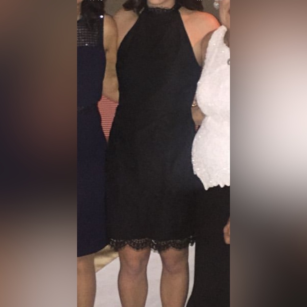 Black lace dress